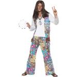Reduzierte Bunte Smiffys Hippie-Kostüme & 60er Jahre Kostüme aus Polyester für Herren Größe L 