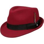 Reduzierte Rote Stetson Trilby Trilbies & Fedora-Hüte aus Wolle Größe M 