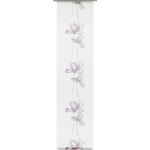 Silberne Blumenmuster Gardinia Schiebegardinen & Schiebevorhänge aus Textil lichtdurchlässig 