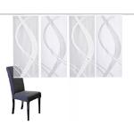 Weiße Motiv Moderne Home Wohnideen Schiebegardinen & Schiebevorhänge aus Textil blickdicht 4-teilig 