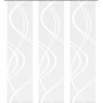 Weiße Schiebegardinen & Schiebevorhänge aus Voile transparent 3-teilig 