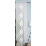 Weiße Moderne Schiebegardinen & Schiebevorhänge aus Polyester transparent 