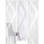 Weiße Motiv Moderne Home Wohnideen Schiebegardinen & Schiebevorhänge aus Textil transparent 3-teilig 