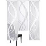 Weiße Motiv Moderne Home Wohnideen Schiebegardinen & Schiebevorhänge aus Textil transparent 3-teilig 