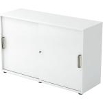 Weiße OTTO Office Premium Nachhaltige Aktenschränke mit Schiebetüren abschließbar Breite 50-100cm, Höhe 50-100cm, Tiefe 50-100cm 