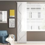 Weiße Abstrakt Moderne Schiebegardinen & Schiebevorhänge aus Polyester blickdicht 