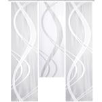 Weiße Home Wohnideen Schiebegardinen & Schiebevorhänge aus Textil 3-teilig 