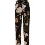 Reduzierte Kamelbraune Blumenmuster Schiesser Pyjamahosen aus Jersey für Damen Größe S 