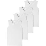 Weiße Schiesser Bio Kinderunterhemden Größe 164 4-teilig 