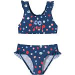 Bunte Blumenmuster Schiesser Aqua Bustier Bikinis für Kinder mit Rüschen für Mädchen Größe 128 für den für den Sommer 