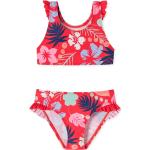 Bunte Blumenmuster Schiesser Aqua Bustier Bikinis für Kinder mit Rüschen für Mädchen Größe 92 für den für den Sommer 