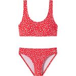 Rote Sportliche Schiesser Bustier Bikinis für Kinder für Mädchen Größe 176 