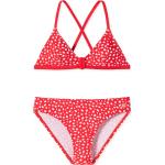 Rote Gepunktete Schiesser Bustier Bikinis für Kinder für Mädchen Größe 176 