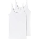 Reduzierte Weiße Schiesser Bio Damenunterhemden Größe XL Große Größen 2-teilig 