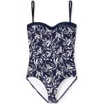 Marineblaue Elegante Schiesser Bandeau Badeanzüge für Damen 