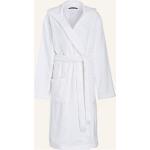 Weiße Schiesser Bademäntel mit Kapuze aus Baumwolle mit Kapuze für Damen Größe S 