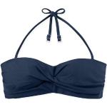 Aquablaue Bandeau-Bikinis aus Polyamid mit verstellbaren Trägern für Damen Größe M 