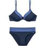 Mitternachtsblaue Schiesser Bikini-Tops aus Polyamid mit Bügel für Damen Größe M für den für den Winter 