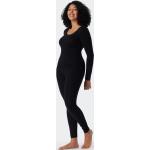 Schwarze Schiesser Wetlook-Leggings & Glanzleggings aus Jersey für Damen Größe XL 