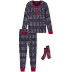Schiesser Pyjamas lang für Damen Weihnachten 