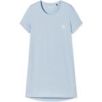 Blaue Halblangärmelige Damennachthemden aus Baumwolle Größe S 