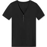 Schwarze Schiesser T-Shirts für Damen Größe M 