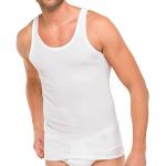 Weiße Ärmellose Schiesser Feinripp-Unterhemden für Herren Größe M 