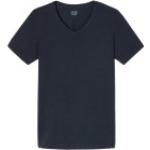 Schiesser Herren Shirt Kurzarm 1/2 Unterhemd Long Life Soft V-Neck - 149043, Größe Herren:6, Farbe:blauschwarz