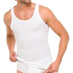 Weiße Schiesser Essentials Feinripp-Unterhemden für Herren Größe M 4-teilig 