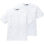 Weiße Kurzärmelige Schiesser Kurzarm-Unterhemden aus Baumwolle für Herren Größe S 2-teilig 