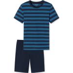Blaue Schiesser Kurze Kinderschlafanzüge für Jungen Größe 176 