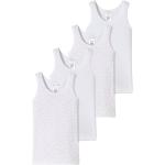 Reduzierte Weiße Schiesser Feinripp Unterhemden für Kinder aus Baumwolle für Mädchen Größe 128 
