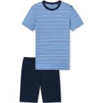 Indigofarbene Schiesser Kinderschlafanzüge & Kinderpyjamas für Jungen 
