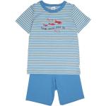 Blaue Schiesser Kinderschlafanzüge & Kinderpyjamas für Jungen 