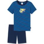 Blaue Kurze Kinderschlafanzüge aus Baumwolle für Babys Größe 92 