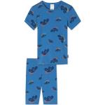 Blaue Kurze Kinderschlafanzüge aus Baumwolle für Babys Größe 128 