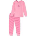 Pinke Lange Kinderschlafanzüge aus Baumwolle für Babys Größe 128 