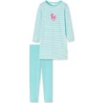 Blaue Schiesser Kinderschlafanzüge & Kinderpyjamas aus Baumwolle für Mädchen Größe 116 