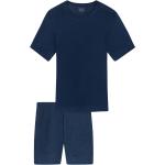 SCHIESSER Long Life Soft Schlafanzug, kurz, Gummibund, 2-teilig, für Herren, blau, 56