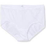 Weiße Unifarbene Schiesser Luxury Feinripp-Unterhosen für Damen Größe L 