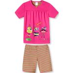 Pinke Schiesser Kurze Kinderschlafanzüge aus Baumwolle für Mädchen Größe 110 