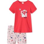 Reduzierte Rote Motiv Schiesser Bio Kurze Kinderschlafanzüge aus Jersey trocknergeeignet für Mädchen Größe 104 