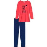 Reduzierte Rote Gepunktete Schiesser Bio Lange Kinderschlafanzüge mit Halloween-Motiv für Mädchen Größe 116 