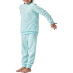 Reduzierte Mintgrüne Gepunktete Schiesser Bio Lange Kinderschlafanzüge mit Halloween-Motiv für Mädchen Größe 116 