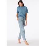SCHIESSER Mix & Relax Schlafanzug-Hose, Tunnelzug, Eingrifftaschen, für Damen, blau, 46