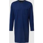 Reduzierte Royalblaue Schiesser Herrennachthemden aus Baumwolle Größe XL 