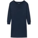 Reduzierte Blaue Unifarbene Halblangärmelige Schiesser Damennachthemden Größe L 