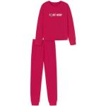 Reduzierte Pinke Schiesser Bio Kinderschlafanzüge & Kinderpyjamas aus Baumwolle maschinenwaschbar für Mädchen Größe 164 