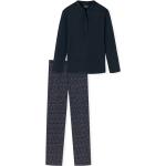Reduzierte Marineblaue Schiesser Damenschlafanzüge & Damenpyjamas aus Jersey Größe XL 