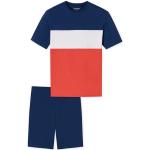 Rote Kurze Kinderschlafanzüge aus Baumwolle für Jungen Größe 152 